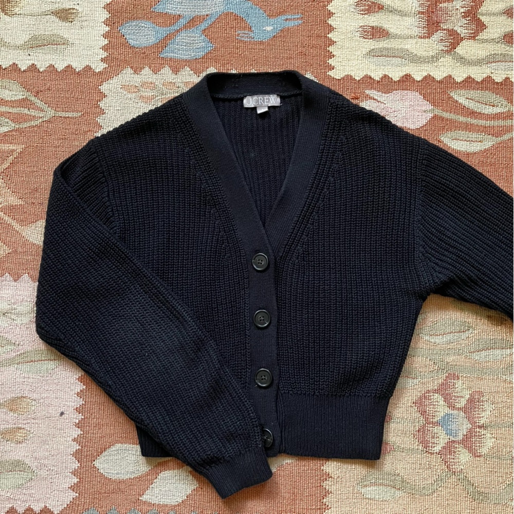 J. Crew Cotton Cashmere Cardigan